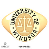 University of Windsor Oval Signet Class Ring - 602 - Design 5.2