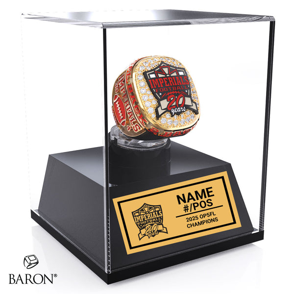 Sarnia Imperials Football 2025 Championship Display Case