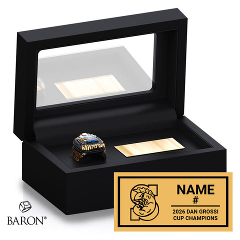 Sarnia Sturgeons U18 Football 2026 Championship Black Standard Window Ring Box