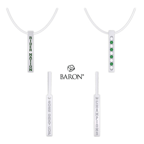 Saskatchewan Roughriders 2025 Fan Championship Bar Necklace - Design 5.2