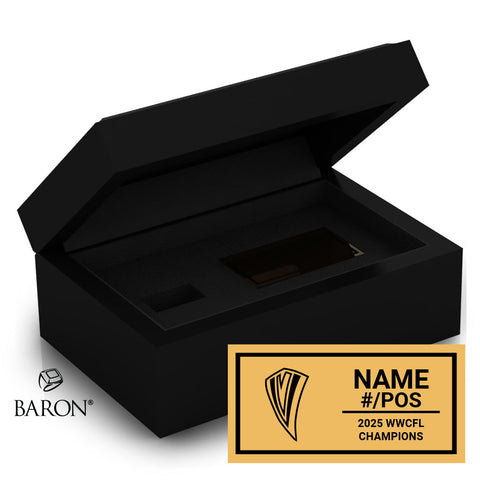 Saskatoon Valkyries Football 2025 Championship Black Standard Window Ring Box