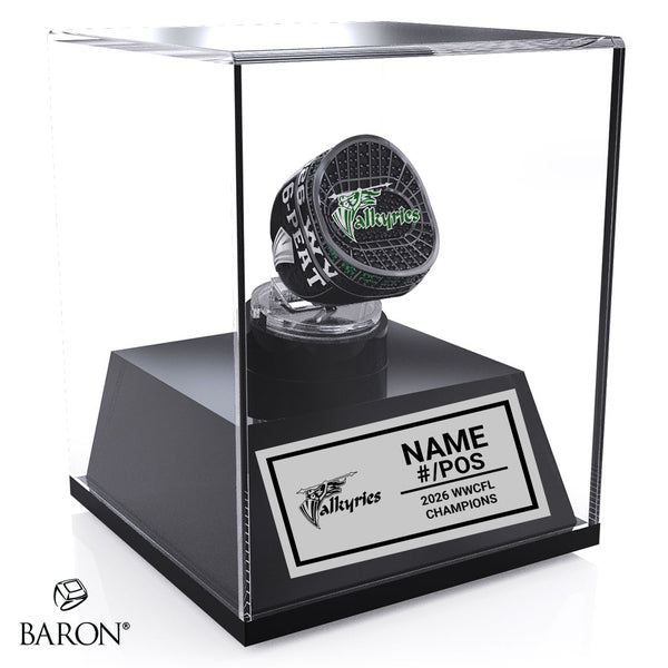 Saskatoon Valkyries Football 2026 Championship Display Case