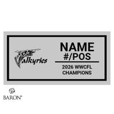 Saskatoon Valkyries Football 2026 Championship Black LED Ring Box