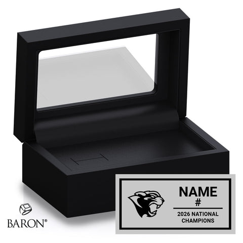Sault College Hockey 2026 Championship Black Standard Window Ring Box