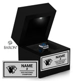 Sault College Hockey 2025 Championship Black LED Ring Box