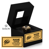 Sault Sabercats Football 2023 Championship Black Window Ring Box