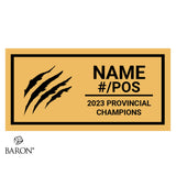 Sault Sabercats Football 2023 Championship Black Window Ring Box