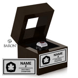 Simon Fraser University Lacrosse 2023 Championship Window Ring Box