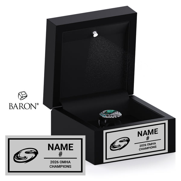 South Simcoe Storm U16AA Hockey 2026 Championship Black LED Ring Box
