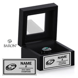 South Simcoe Storm U16AA Hockey 2026 Championship Black Window Ring Box