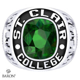 St. Clair College Exclusive Class Ring (Double Small) (Durilium/Silver/ 10kt White Gold)