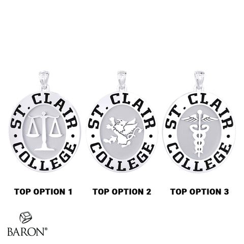 St. Clair College Oval Pendant - 602 - Design 6.3-6.4