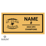 St. Clair Saints OFC 2024 Championship Black Window Ring Box