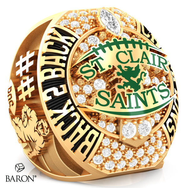 St. Clair Saints Football 2023 Championship Ring - Design 1.2 *BALANCE*