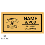 St. Clair Saints Football 2023 Championship Black LED Ring Box