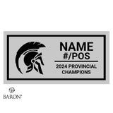 St. Stephen Spartans Football 2024 Championship Black Standard Window Ring Box