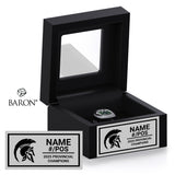 St. Stephen Spartans Football 2025 Championship Black Window Ring Box