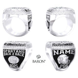 St. Stephen Spartans Football 2025 Championship Ring - Design 4.1