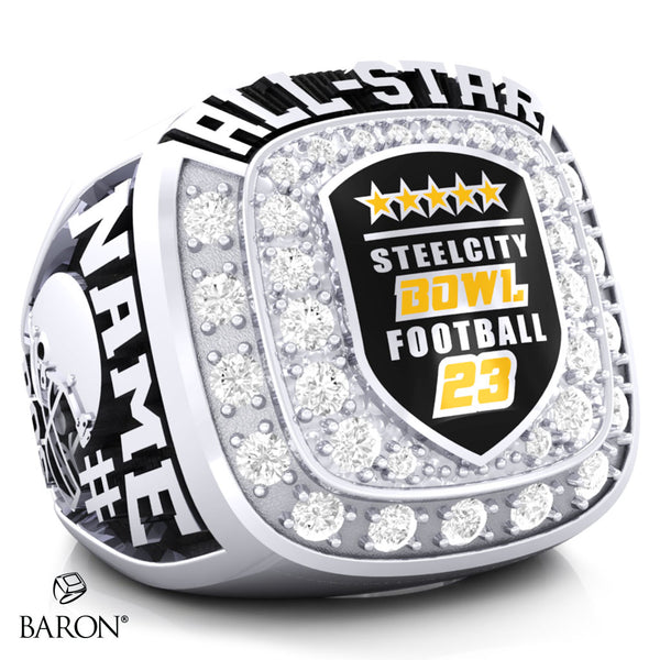 Steel City Bowl Football 2023 Championship Ring - Design 1.1