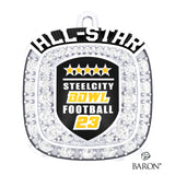 Steel City Bowl Football 2023 Championship Ring Top Pendant - Design 1.2