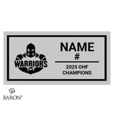 Stratford Warriors U18A OHF Hockey 2025 Championship Display Case