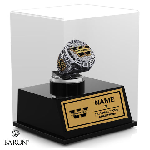 Strathcona Warriors Hockey 2025 Championship Display Case