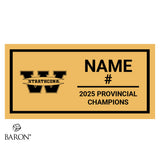 Strathcona Warriors Hockey 2025 Championship Black Standard Window Ring Box