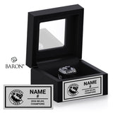Sudbury Cubs Hockey 2026 Championship Black Window Ring Box