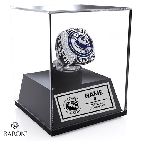 Sudbury Cubs Hockey 2026 Championship Display Case