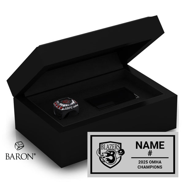 Talbot A U16 Hockey 2025 Championship Black Standard Window Ring Box