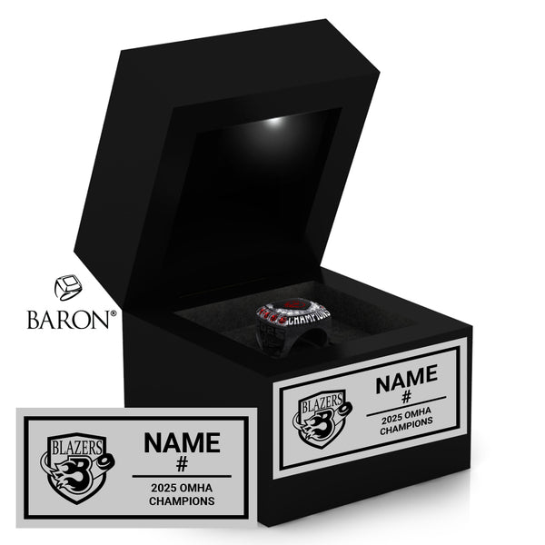 Talbot A U16 Hockey 2025 Championship Black LED Ring Box
