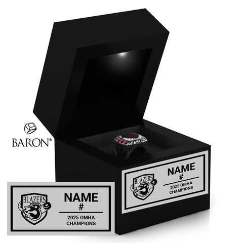 Talbot A U16 Hockey 2025 Championship Black LED Ring Box