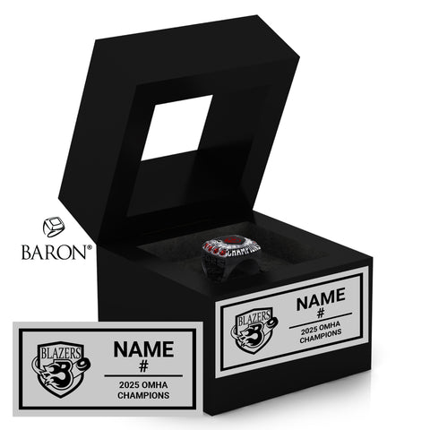 Talbot A U16 Hockey 2025 Championship Black Window Ring Box