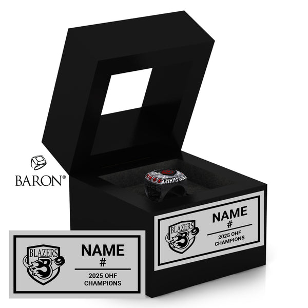 Talbot U15 Hockey 2025 Championship Black Window Ring Box