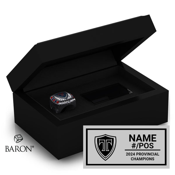 Tantramar Titans Football 2024 Championship Black Standard Window Ring Box