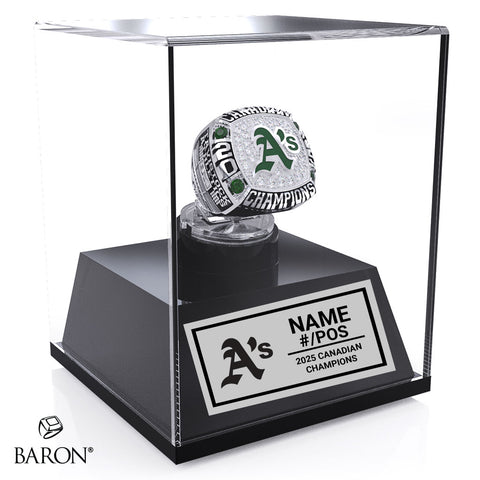 Tavistock Athletics Softball 2025 Championship Display Case