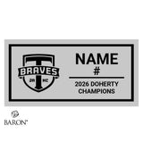 Tavistock Braves Hockey 2026 Championship Black Standard Window Ring Box