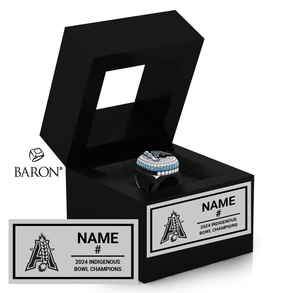 Team Alberta Indigenous Football 2024 Championship Black Window Ring Box