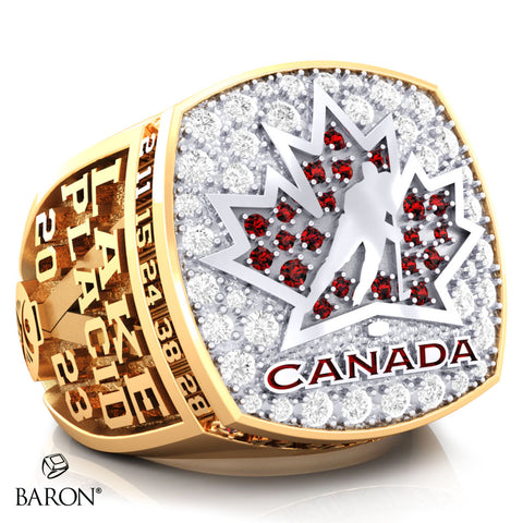 Team Canada FISU Games World University Games Women's 2023 Championship Ring - Design 1.2