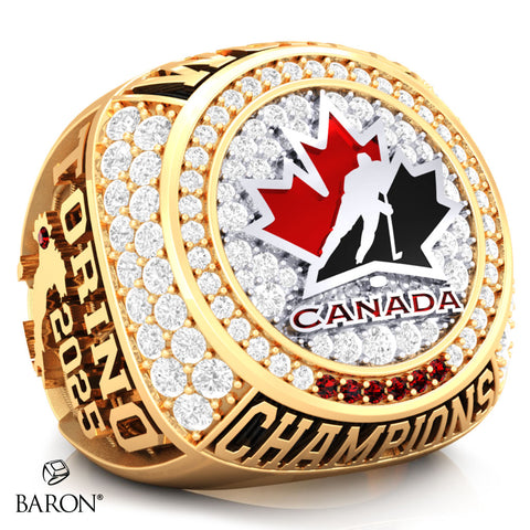 Team Canada FISU Games World University Games 2025-CA Championship Ring - Design 1.5