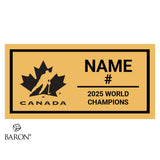 Team Canada FISU Games World University Games 2025 Championship Black Standard Window Ring Box