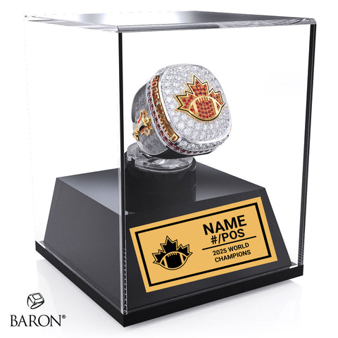 Team Canada Football 2025 Championship Display Case