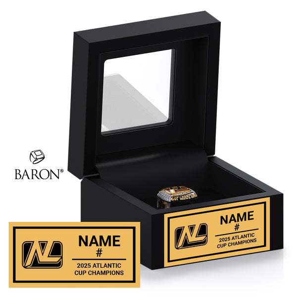 Team NL U15 Hockey 2025 Championship Black Window Ring Box