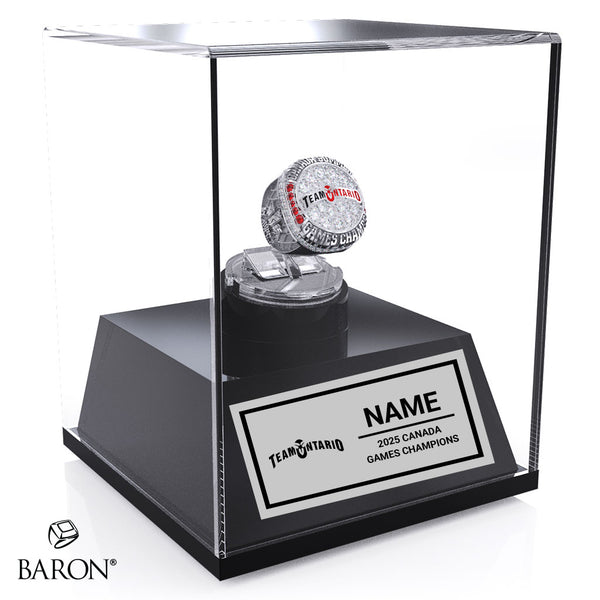 Team Ontario Lacrosse Canada Summer Games 2025 Championship Display Case