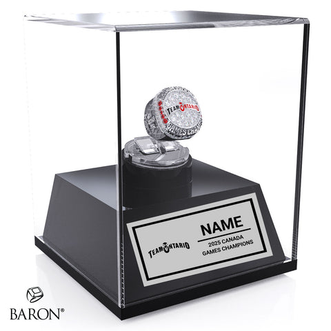Team Ontario Lacrosse Canada Summer Games 2025 Championship Display Case