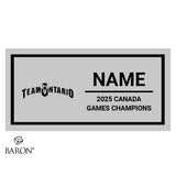 Team Ontario Lacrosse Canada Summer Games 2025 Championship Display Case
