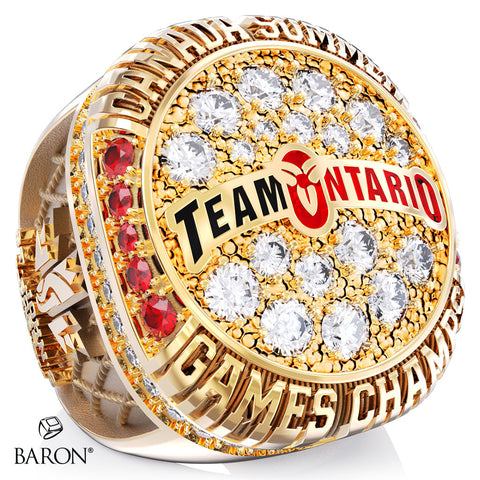 Team Ontario Lacrosse Canada Summer Games 2025 Championship Ring - Design 1.4