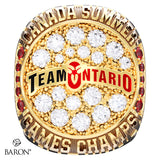 Team Ontario Lacrosse Canada Summer Games 2025 Championship Ring - Design 1.4