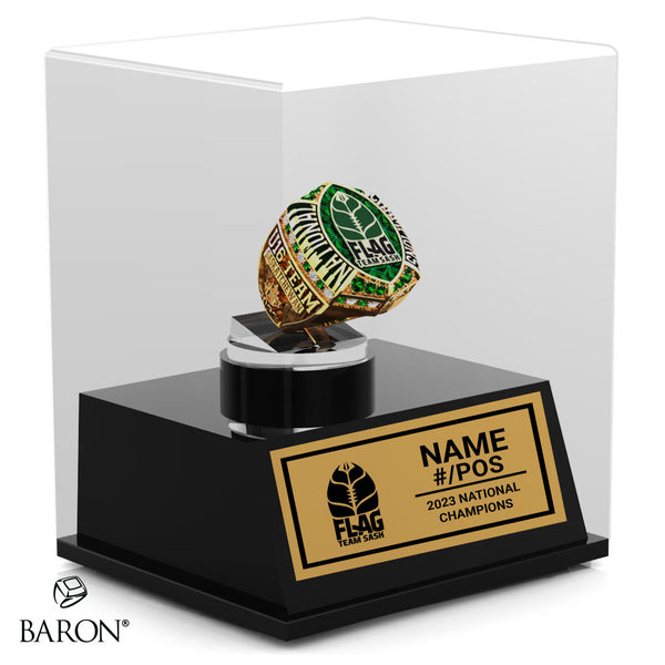Team Sask Flag Football 2023 Championship Display Case
