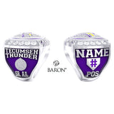 Tecumseh Thunder Baseball Senior AA 2026 Championship Ring - Design 1.11
